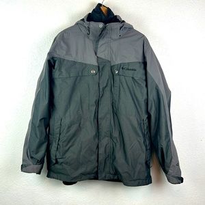 Columbia 2 in 1 lightweight puffer with Omni tech hood jacket large tall